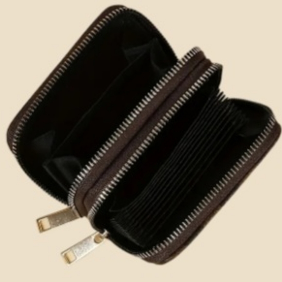 Brown Monogram Checkerboard Wallet Zip Zippy Around Double Zip Walet Brown/Black - Picture 7 of 16